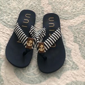 Nautical flip flops (Anchor)
